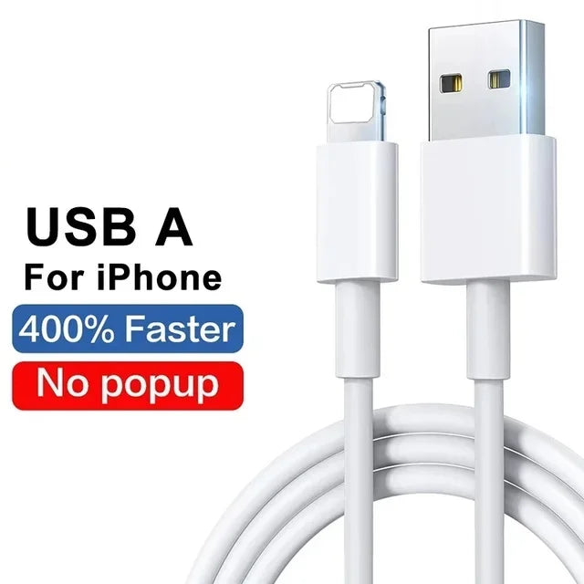 Original USB Cable For Apple iPhone 14 13 11 12 Pro Max XR 7 8 Plus Fast Charging USB C Date Cable For iPad Charger Accessories