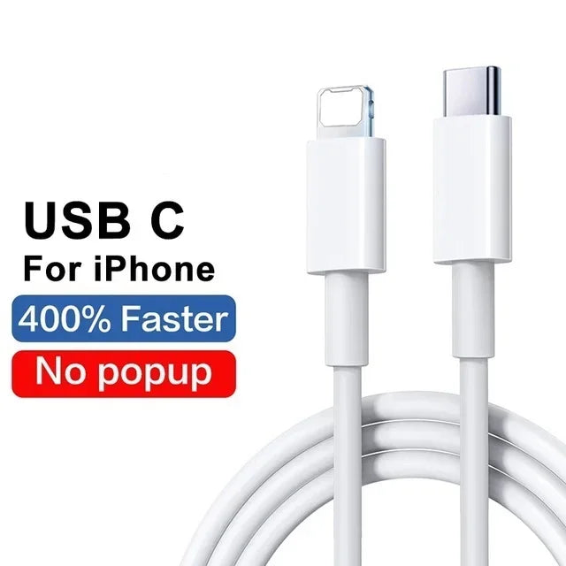 Original USB Cable For Apple iPhone 14 13 11 12 Pro Max XR 7 8 Plus Fast Charging USB C Date Cable For iPad Charger Accessories