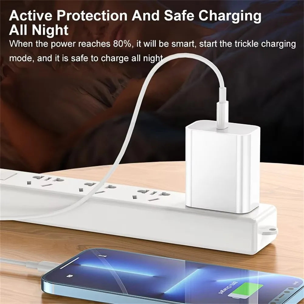 PD 35W Original Fast Charger Cable for iPhone 11 12 13 Pro 14 Plus X XR XS Max SE 2020 8 Plus Quick Charging PD Cables With Box